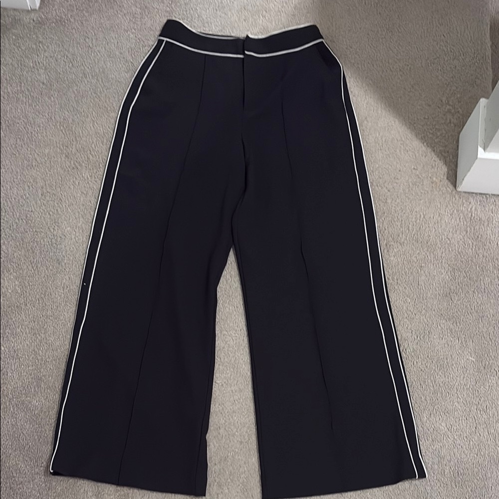 Black and white dress pants